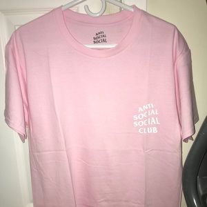 Anti social shirt pink medium large
